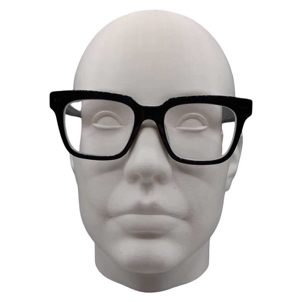 Warby Parker Winston M 1100 Jet Black Eyeglasses Frames 49-19-140 Mens Womens